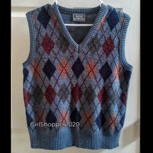mens sleeveless knitted vest